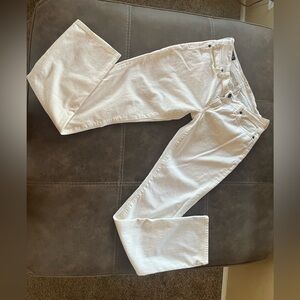 Citizens Of Humanity Ava White Low Waist-Straight Leg Jeans